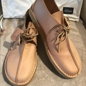 clarks desert trek tan leather